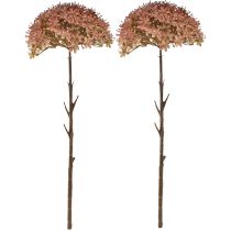 Artikel Konstgjord gren höstdekoration blomma gren brun röd 45cm 2 st