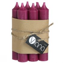 Artikel Korta stickljus vaxljus i Berry 21×110mm 6 st