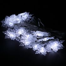 Artikel LED krans snöflingor utomhus kall vit 24 LED 460cm