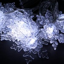 Artikel LED krans snöflingor utomhus kall vit 24 LED 460cm