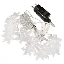 Artikel LED krans snöflingor utomhus kall vit 24 LED 460cm