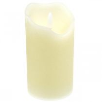 LED Ljus Real Wax Cream För Batteri Med Timer H13cm