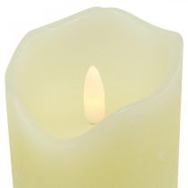 LED Ljus Real Wax Cream För Batteri Med Timer H13cm