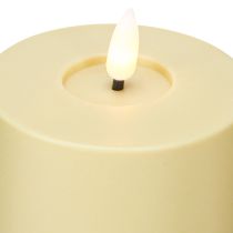 Artikel LED Ljus Utomhustimer Flameffekt Grön Beige H12cm