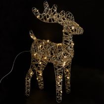 Artikel LED Ren Juldekoration i Metall Inomhus, Gyllen H40cm