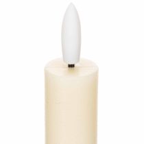 Artikel LED-konljus i vitt med varmvitt ljus, 24 cm, med timer, 2 st