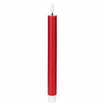 Artikel LED-konljus, rött med varmvitt ljus, 24 cm, 2 st