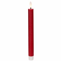 Artikel LED-konljus, rött med varmvitt ljus, 24 cm, 2 st