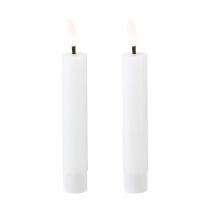 Artikel LED-stavsljus vitt vaxljus LED varmvitt 14,5 cm 2 st