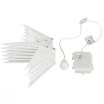 Artikel LED-stjärna 3D vit timerbatteri utvändigt Ø30cm H74cm