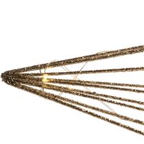 Artikel LED-dekorationsstjärna av tråd för upphängning, för inomhusbruk, batteridriven, 51 cm