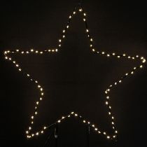 Artikel LED-stjärna stående metall 100 Micro LED varmvit Ø37cm