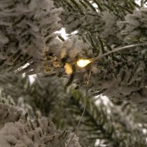 Artikel Konstgjord julgran med snö i jutepåse, 40 lysdioder, för inomhusbruk, 85 cm