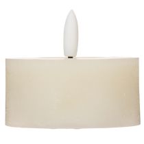 Artikel LED-värmeljus, varmvitt, flimrande effekt och timer, äkta vax, batteridriven, 7 cm, 2 stycken