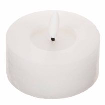 Artikel LED XL Värmeljus Vitt Äkta Vax med Timer Varmvitt 6cm 2st