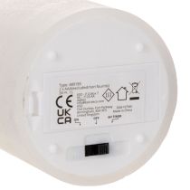 Artikel LED-blockljus, flimrande, med timer, Ø7 cm, 12 cm