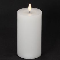 Artikel LED-blockljus, flimrande, med timer, Ø7 cm, 16 cm