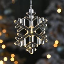 LED -fönsterdekoration Julsnöflingor varmvita För batteri 105cm
