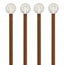 LED trädgårdslampor LED barlampa 4 LED-lampor H20cm