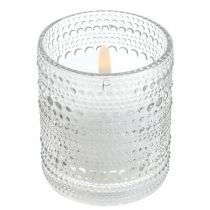 LED-ljus vaxpelare ljus LED-lykta Ø8,5cm H10cm