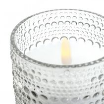 LED-ljus vaxpelare ljus LED-lykta Ø8,5cm H10cm