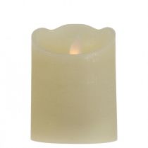 LED ljus vaxpelare ljus varmvit Ø7,5cm H10cm