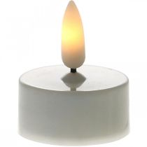 Varmvita LED värmeljus Flameffekt LED-ljus konstgjorda ljus Ø3,6 cm Set om 6