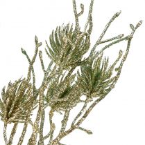 Artikel Lärkgren konstgjord i dekorativ gren guldglitter L85cm