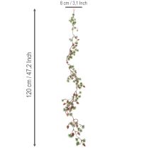 Artikel Konstgjord lärkgirlang med kottar och nålgransar, 120 cm