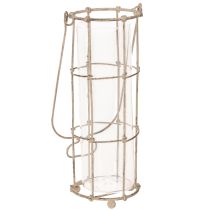 Artikel Trädgårdslykta, metallvindlampa Ø8,5 cm H23/18,5/14,5 cm 3-delat set
