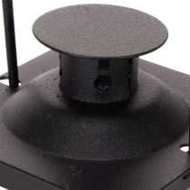 Artikel Svart lykta med handtag för värmeljus, 16 cm, 2 st