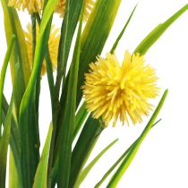 Konstgjorda blommor bollblomma allium prydnadslök konstgjord gul 45cm