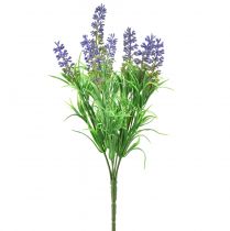 Artikel Konstgjord lavendel Dekorativa lavendelgrenar Plocka Lila 33cm 4st