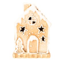 Artikel Pepparkakshusljushållare för stående och dekoration, 13 cm
