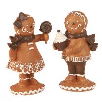 Artikel Pepparkaka Man Pepparkaka Kvinna Jul Brun H11cm 2st
