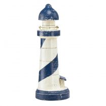 Artikel Lighthouse Maritime bordsdekoration blå vit Ø10,5cm H28,5cm