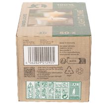 Artikel Värmeljus i pappersfodral för festliga tillfällen och stämningsfulla stunder Light One 4cm 50st