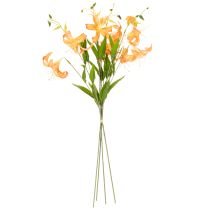 Artikel Konstgjorda liljor, dekoration för bröllop och evenemang, 77 cm, 4 stycken