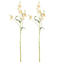 Artikel Konstgjord lilja med lång stjälk, konstgjord blomma, accentdekoration för bröllopsrum, 110 cm, 2 stycken