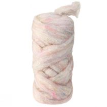Artikel Lunte Wool Lunte tillverkad av färgäkta naturull, färgglad 10m