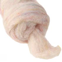Artikel Lunte Wool Lunte tillverkad av färgäkta naturull, färgglad 10m