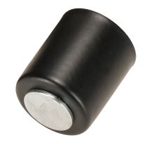 Artikel Magnetisk ljushållare, svart metall, H3cm, 4 stycken