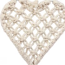Artikel Makrame dekorativt hänge dekorativt hängare hjärta 17×65cm