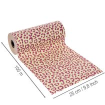Artikel Manschettpapper, leopardmönster, lila, 25 cm, 100 m