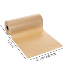 Artikel Naturligt kraftpapper manschettpapper i rulle 25 cm 100 m dekorativt papper