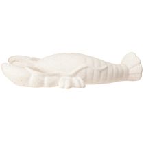 Artikel Maritim Dekoration Keramisk Figur Hummer Vit 26,5×13×5cm