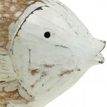 Maritim dekoration fisk trä träfisk shabby chic 28×15cm