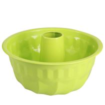 Artikel Metall dekorativ Gugelhupf kakform äppelgrön Ø23cm H12cm