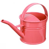 Artikel Vattenkanna i metall dekorativ rosa blomkruka 28x13x17cm 1,25l