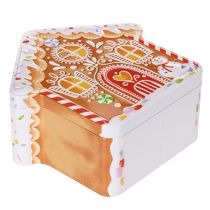 Artikel Julplåt, kakform, julgran och hus, pepparkaksliknande, 14 cm, 2 stycken